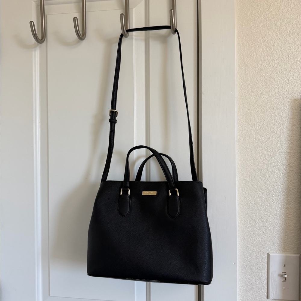 Kate Spade black laurel way Evangelie purse